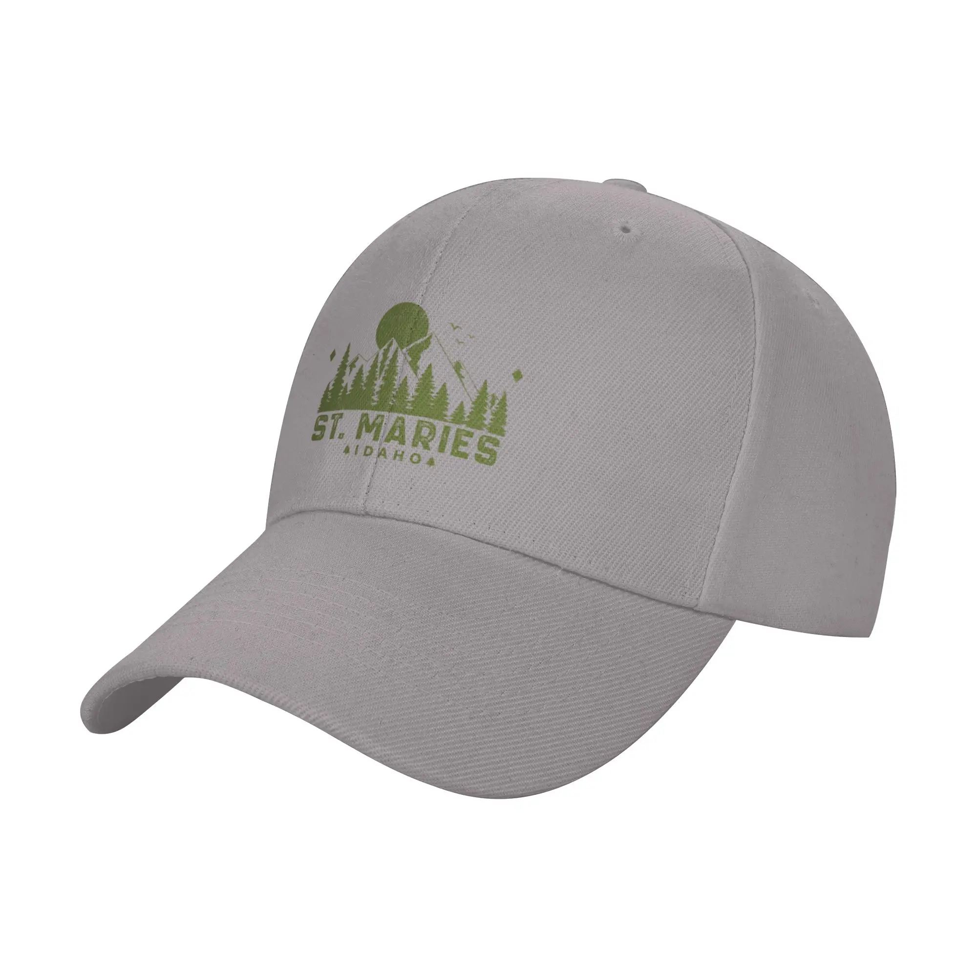 Hot Sale St Maries Idaho Mountain Souvenir Baseball Cap  Low Profile Summer Woman Hat  Bar Visit Summer Woman Hat