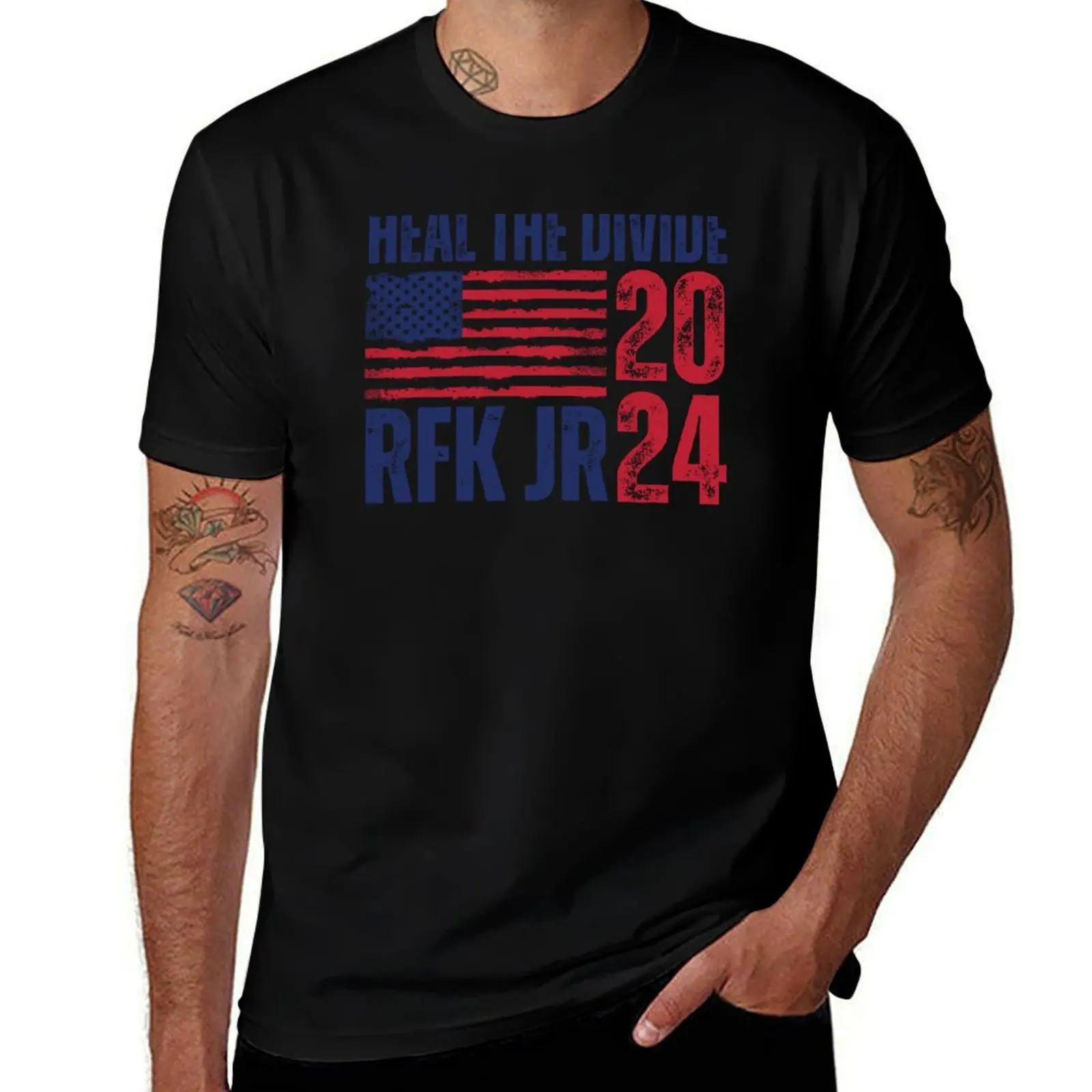 RFK JR 2024 Heal The Divide T-Shirt anime t shirts oversize T-Shirt