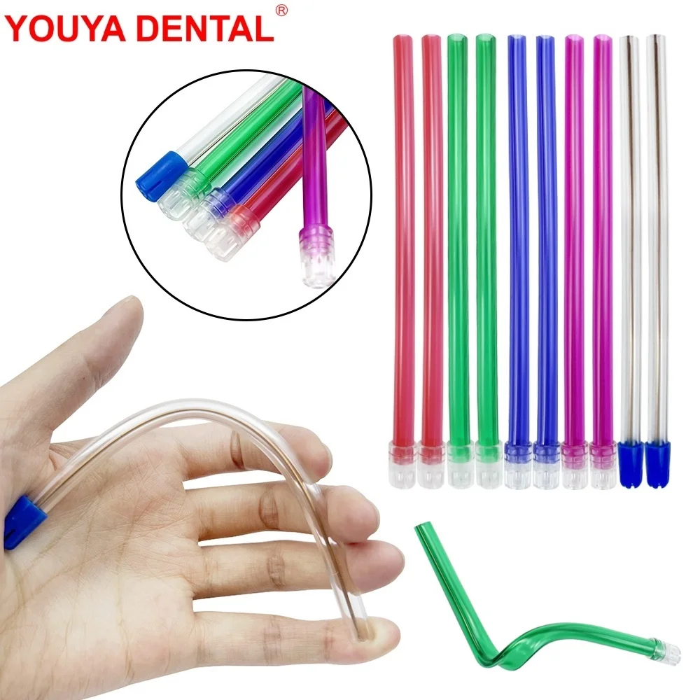 

100pc/Bag Suction Tube Dental Disposable Surgical Suction Tips Saliva Ejector Aspirator Odontologia Dentistry Oral Care Material