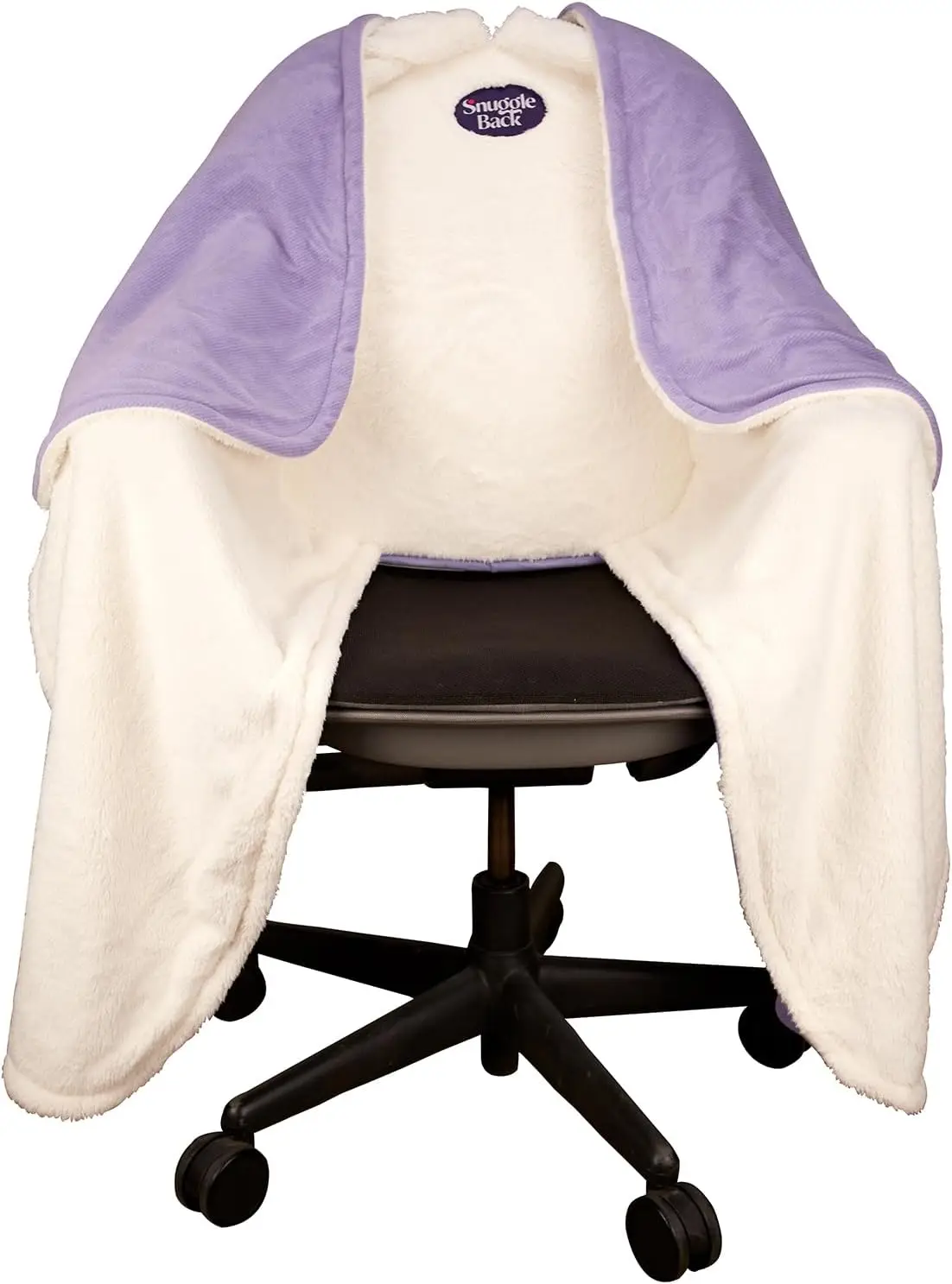 

Cozy Office Chair Blanket with Sherpa Lining, Warm Desk Wrap for Winter and Summer Comfort