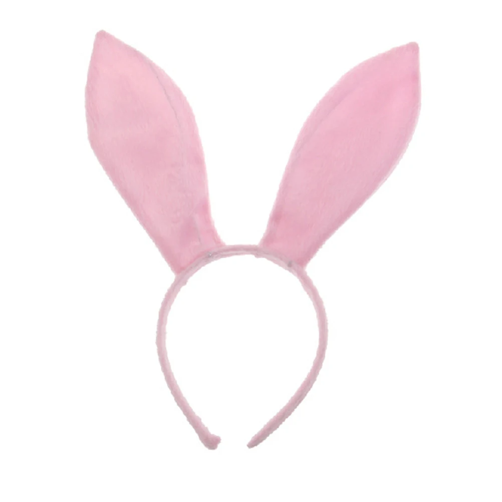 4pcs Rabbit Costume Set Bunny Ears Headband Bow Tie Tail Gloves Party Cosplay Outfit For Halloween Christmas Fancy Dress
