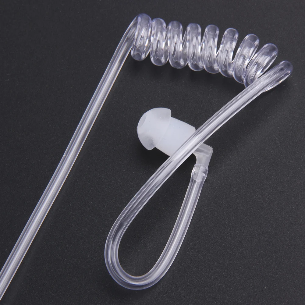 2Pin Covert Acoustic Tube Earpiece Anti-Noise Radiation-Proof Headset Mic for MOTOROLA GP300/CP88/PR400/CP150 for Two Way Radios