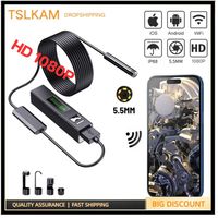 5.5MM  HD WiFi Endoscope Camera for iPhone Android Wireless Piping Camera Industrial Borescope Inspection Car