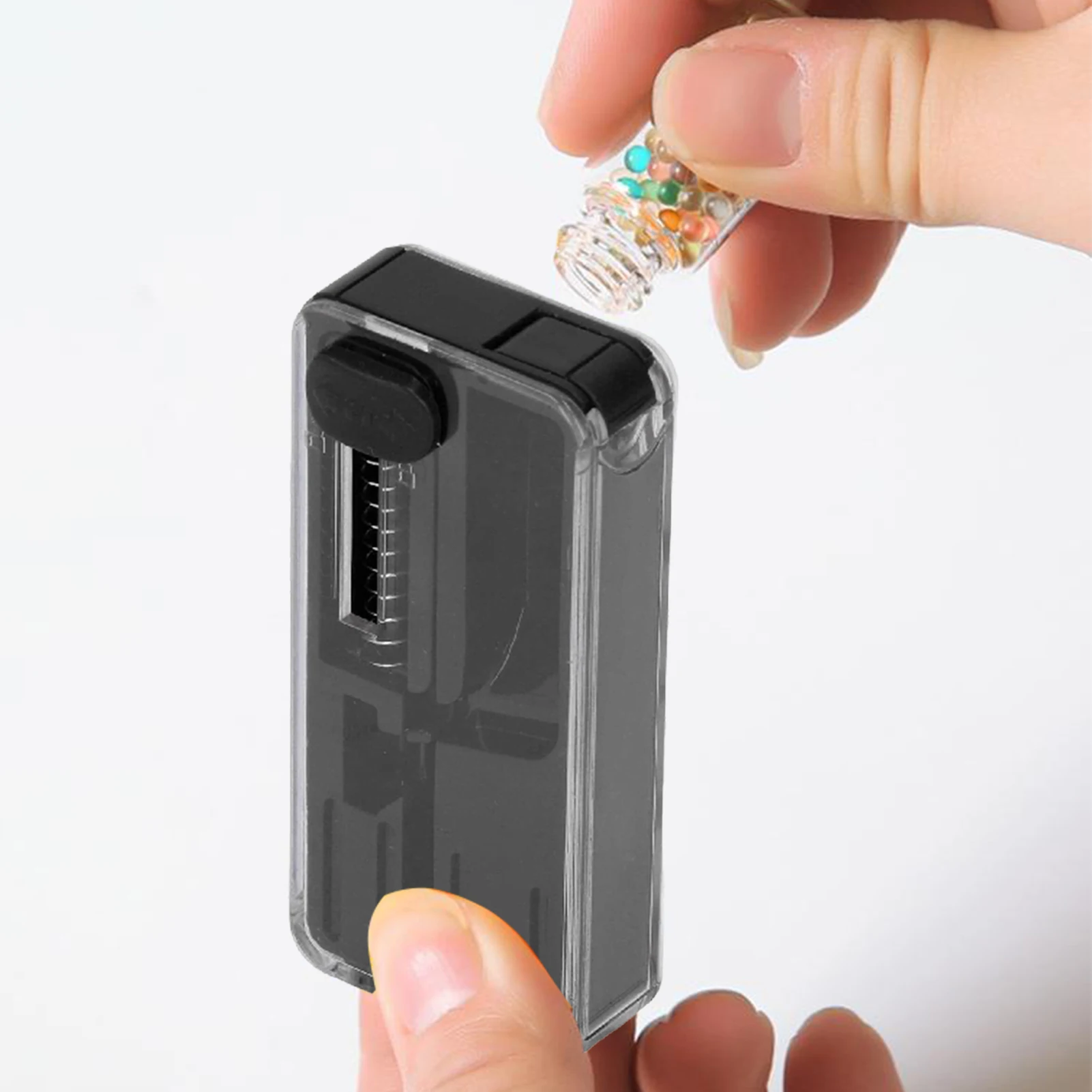 Menthol Beads Cartridge DIY Refill Tool Box with Peppermint Beads for Smoking Mouthpiece Filters Installation