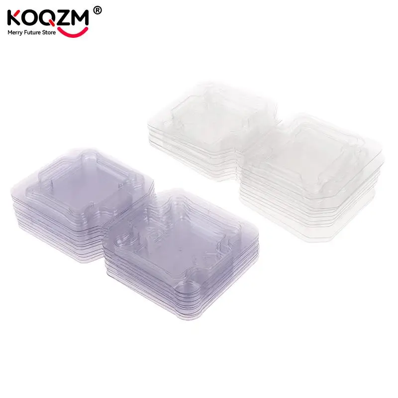 10Pcs CPU Box CPU Plastic Protective Case CPU Clamshell Tray Case Container 1pc CPU Case Holder Tray Box Plastic Protection