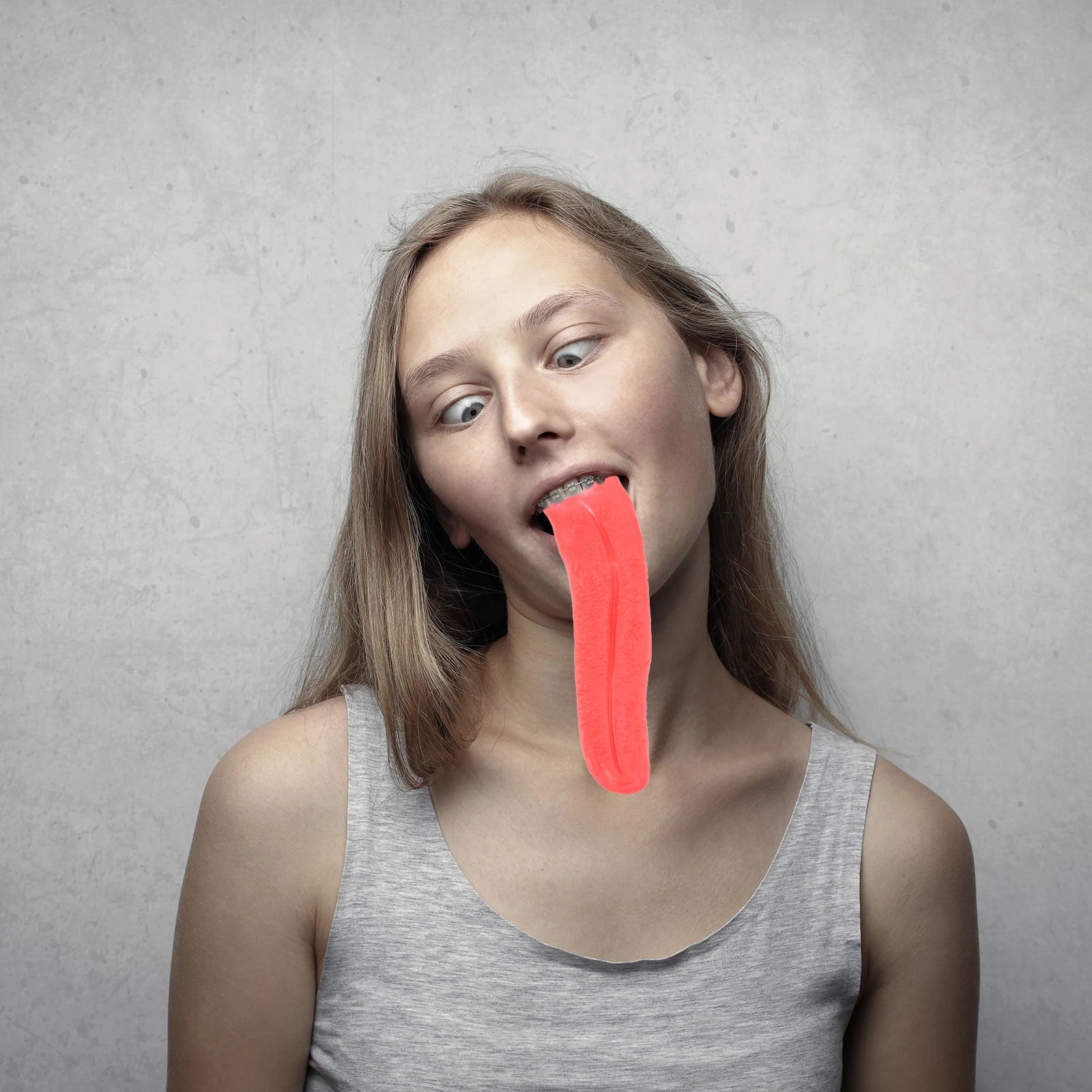 

Adults Simulated Props Fake Long Tounge Artificial Halloween Child Big