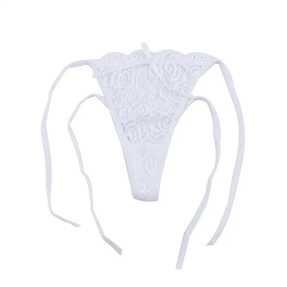 Sexy G-string Underwear Low Waist Intimates Lace Floral Transparent Lingerie Knickers