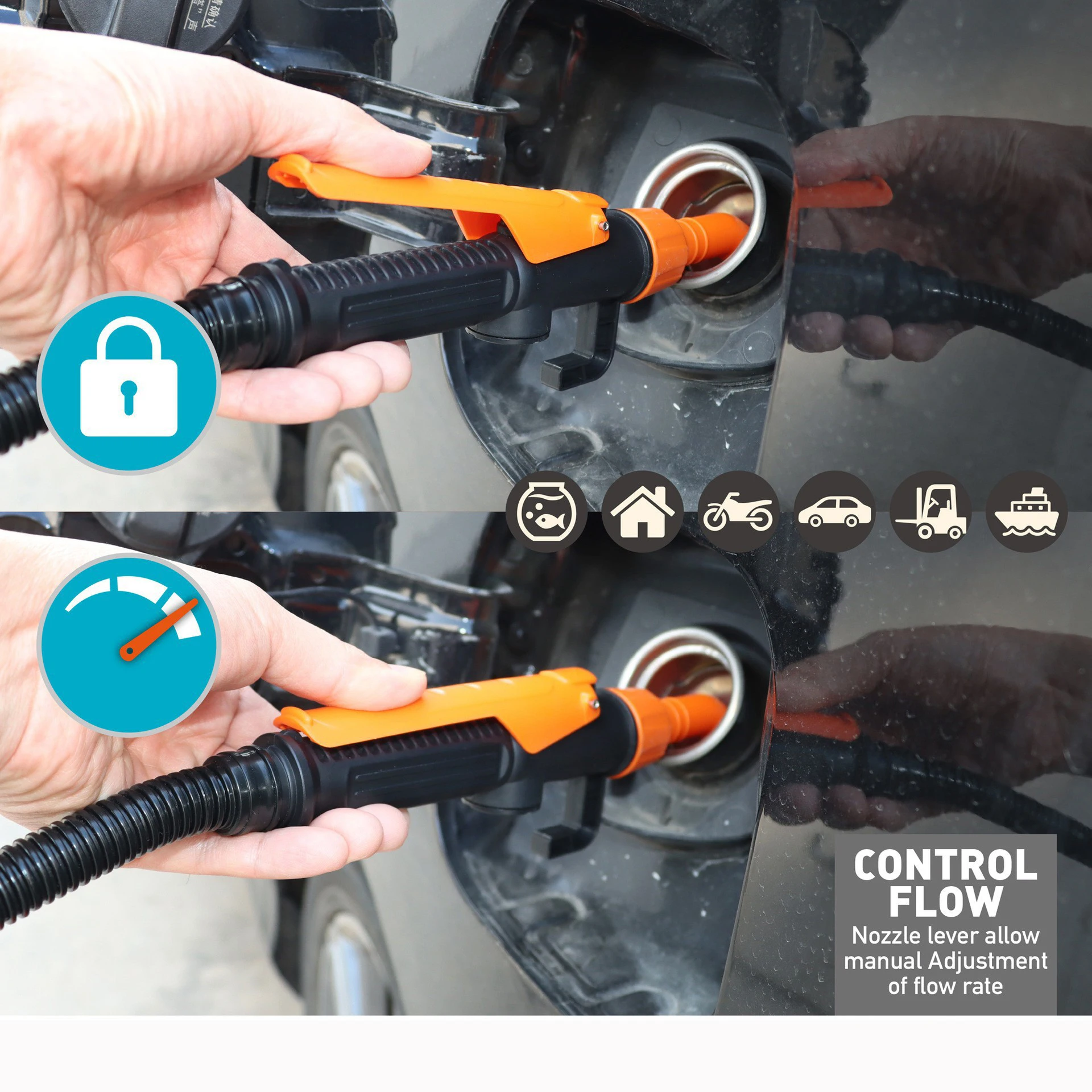 

Electric Siphon Pump Liquid Transfer Pump Handheld Battery Operated Water Gas Fuel Transfer Tool Portable Car Petrol Pump