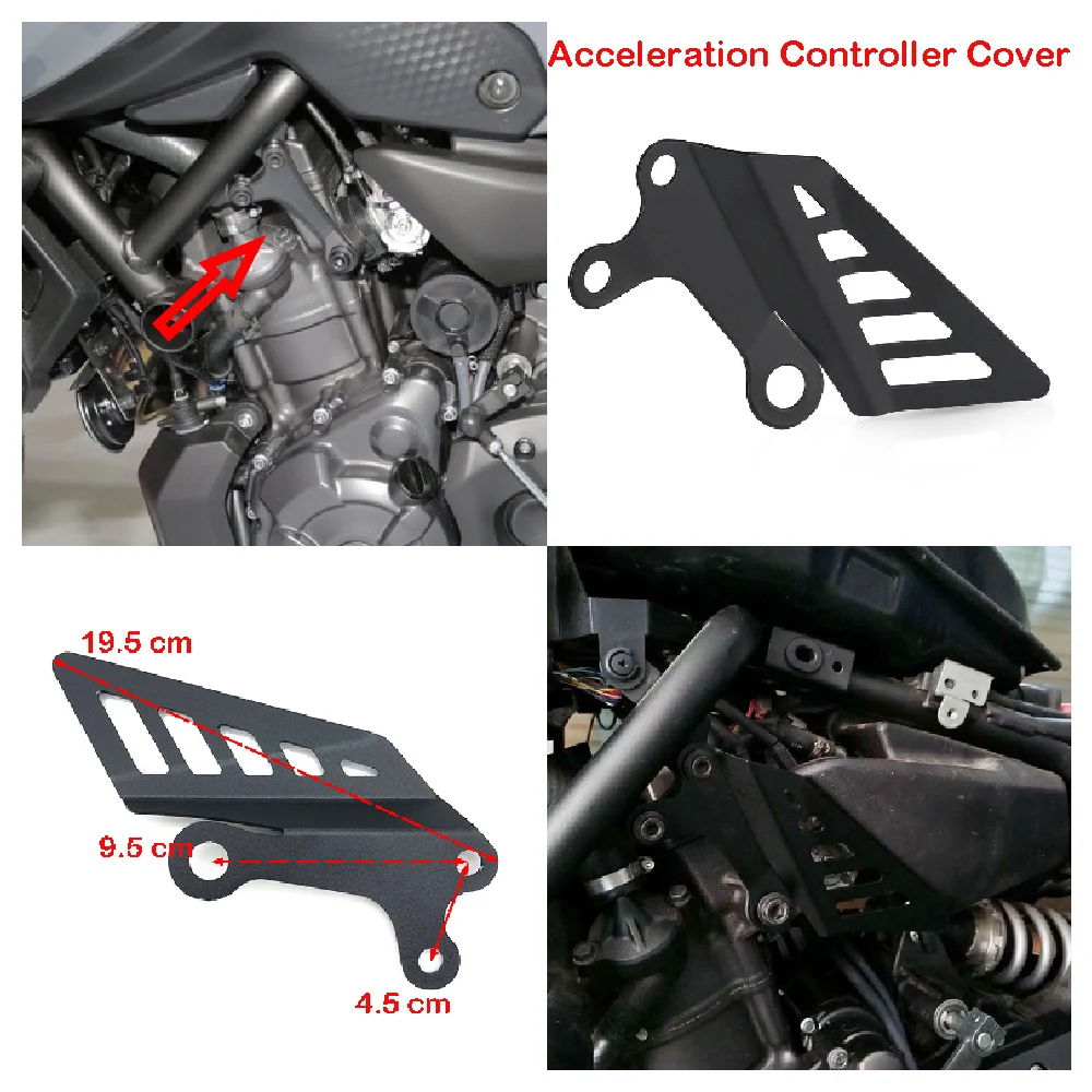 

Fits for Yamaha MT 07 MT07 ABS FZ07 MT-07 Tracer 700 XSR700 2014-2023 Motorcycle Engine Left Side Acceleration Controller Cover