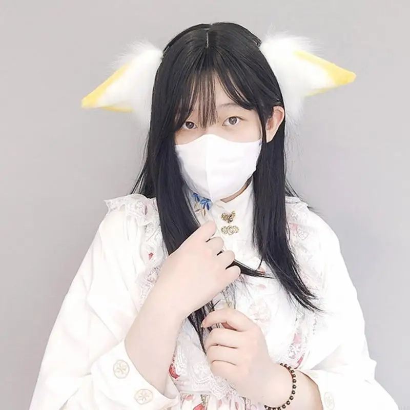 N5KB Girls Anime Party Sheep Ear forma ouvido cabeça para a cabeça Pluxus Cosplay Caractere