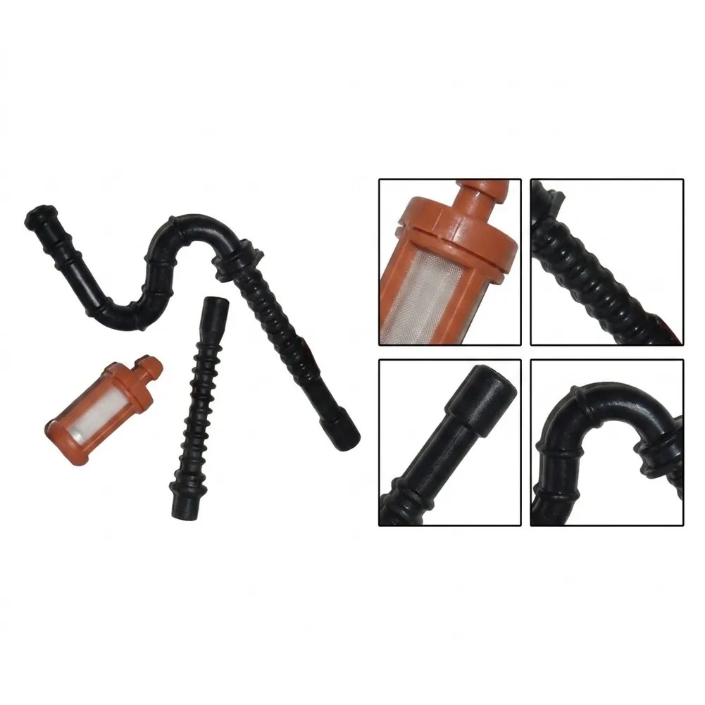 Black Fuel Hose Filter Engine Performance Saw Maintenance Parts User-friendly Replacement Harsh Condition Resistant