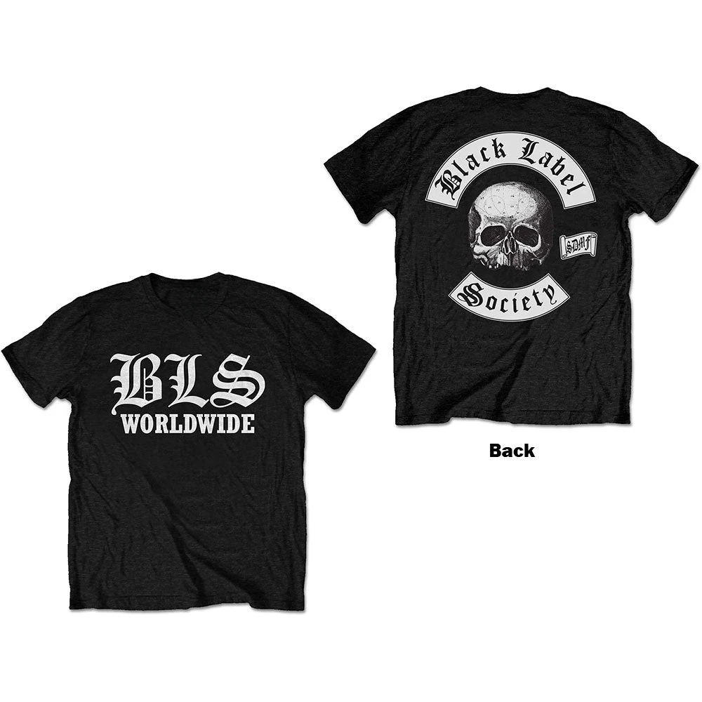 Worldwide Black Label Society Band T-Shirt Baumwolle Grafik-T-Shirt Herren Damen Sommer Streetwear – Detail 5