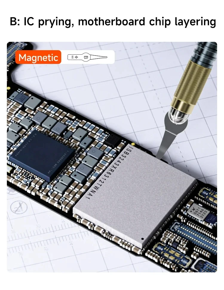 XZZ Sharp Klinge D004 Multi-funktion Klebstoff Entferner Messer Professionelle Kleber Schrott Werkzeuge Für Motherboard Chip Schichtung Hebeln werkzeuge – Detail 8
