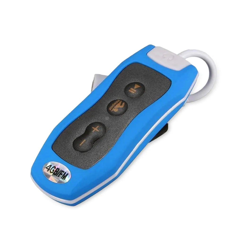 Mini MP3 Music Player Clip IPX8 Waterproof Stereo Sound Radio with Vedio 4G/8G Playing Songs Sports Running Riding