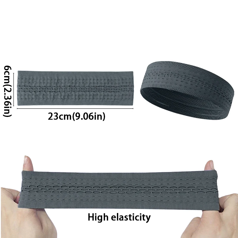 Solid color sports headband, non-slip and moisture-wicking, suitable for running, football, yoga and other occasions, 1 piece.
