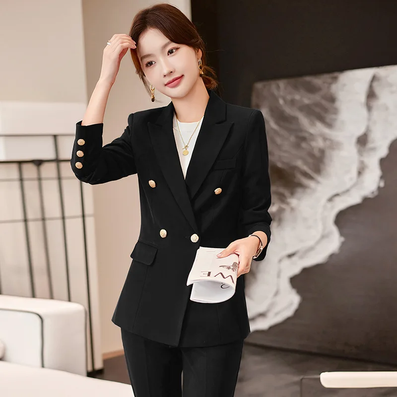 High-Grade Wide-Leg Pants Suit Female Civil Servant National Examination Interview Formal Wear Professional Small Suit Jacket