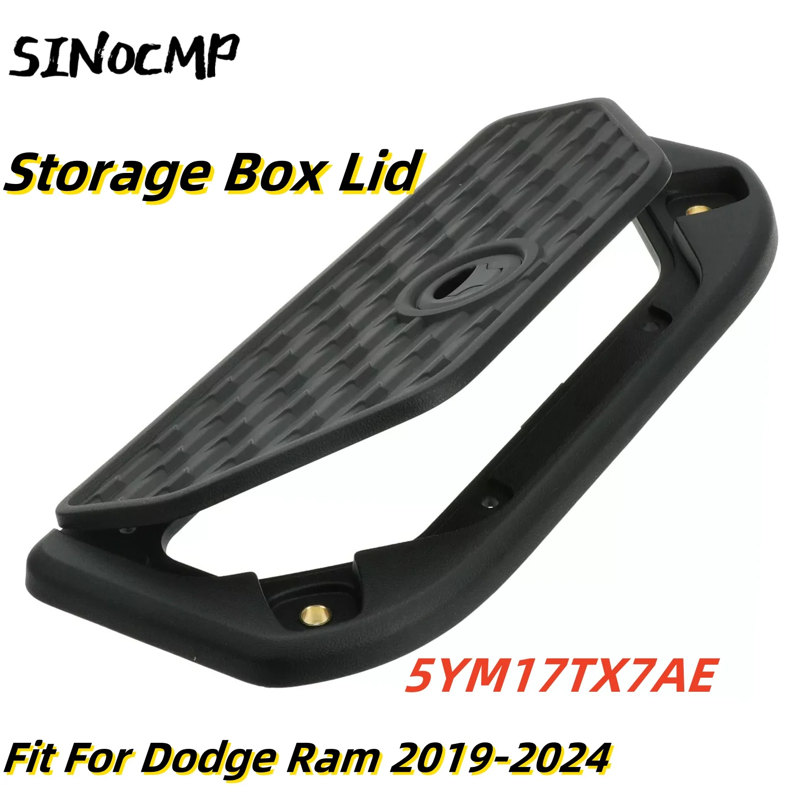 

1 Pc Automotive Black Storage Box Lid Suitable For 2019-2024 Dodge Ram 5YM17TX7AE Automotive Automotive Interior Accessories