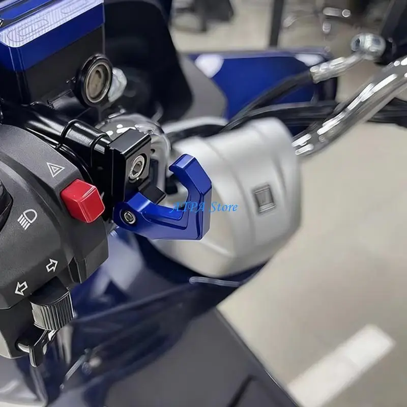 

U13C Aluminum Motorcycle Handlebar Foldable Hook For Helmet Bag Storage Quick Install