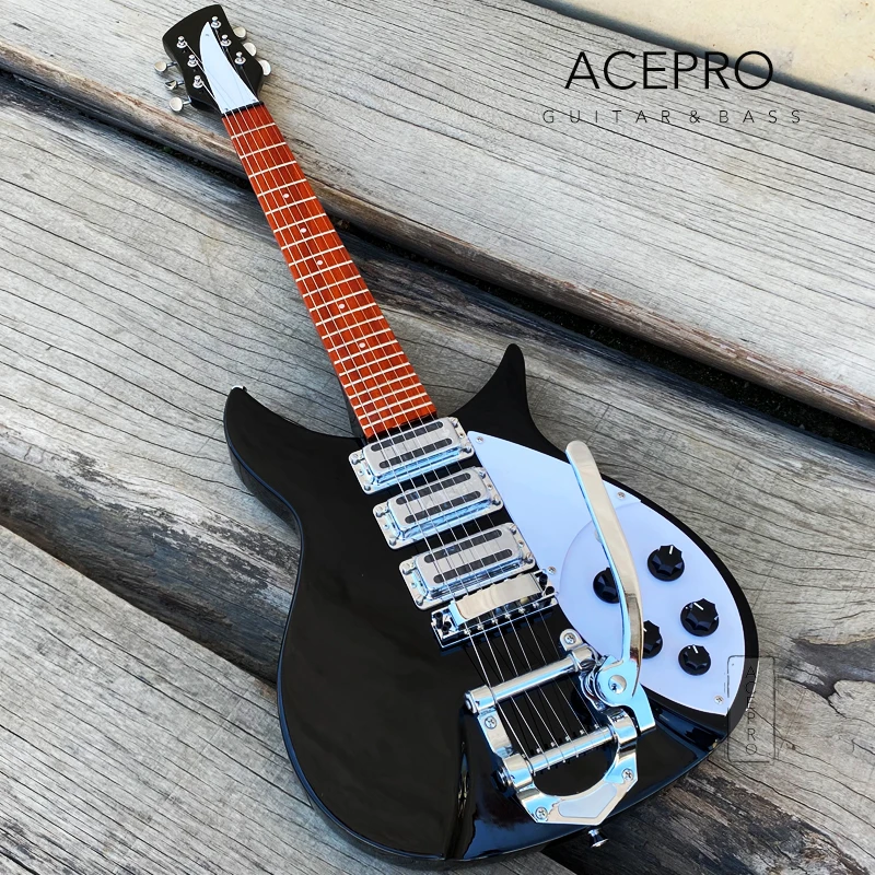 Tremolo Bridge 325 Electric Guitar,  Black Color, Free Shipping Guitarra гитара