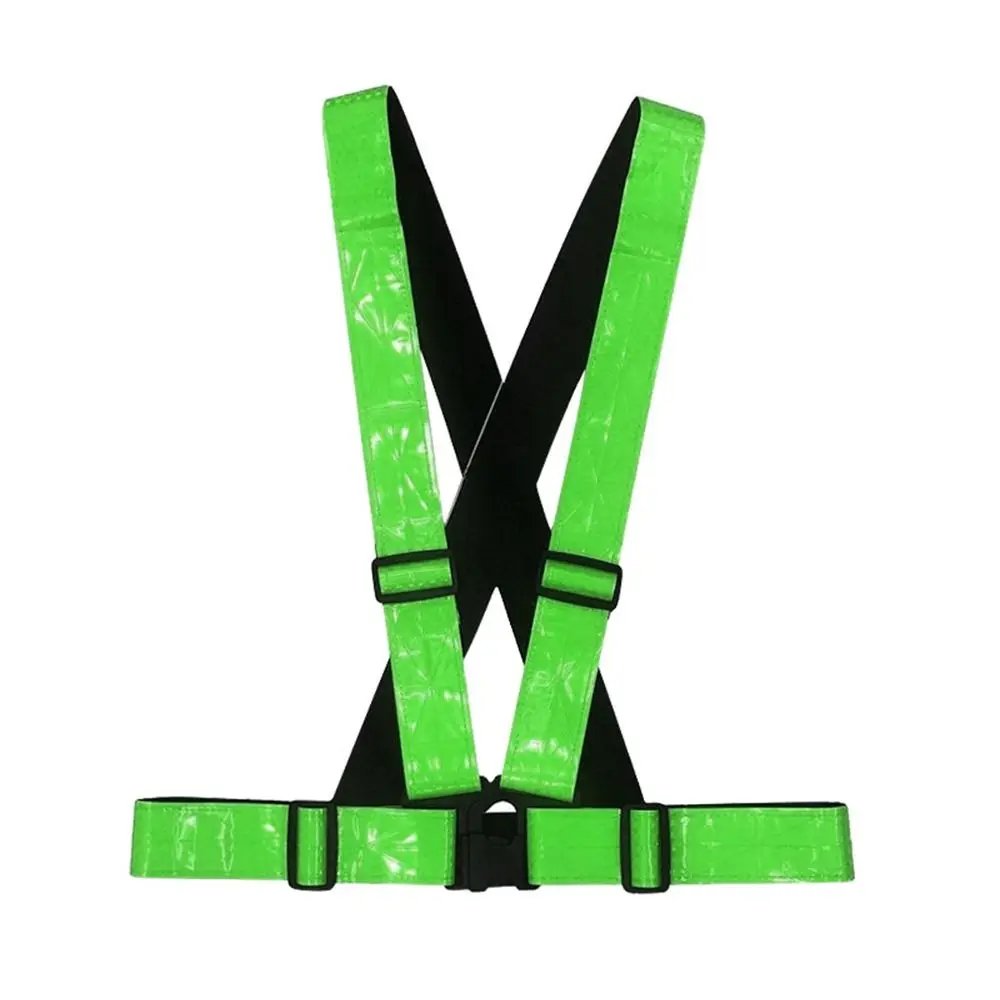 

V Shape Highlight Reflective Vest Lattice Reflective Straps Night Work Safety Vest Security Running Cycling Warning Clothing