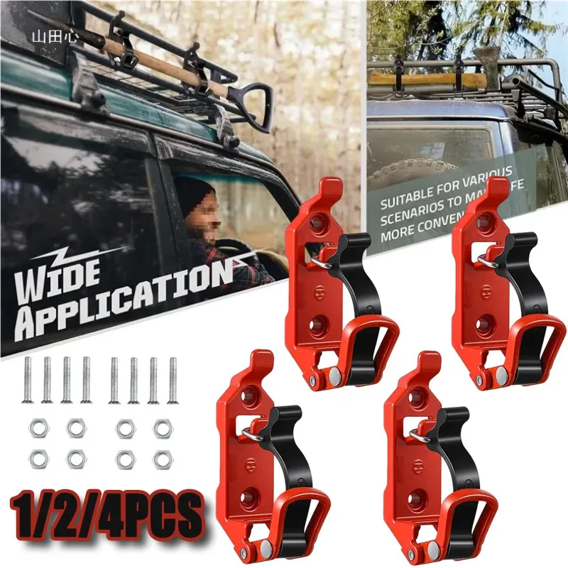 2 4PCS Wall Mounting Tool Bracket Shovel Ax Quick Release Clamp for Car RV Boat Home Accessories