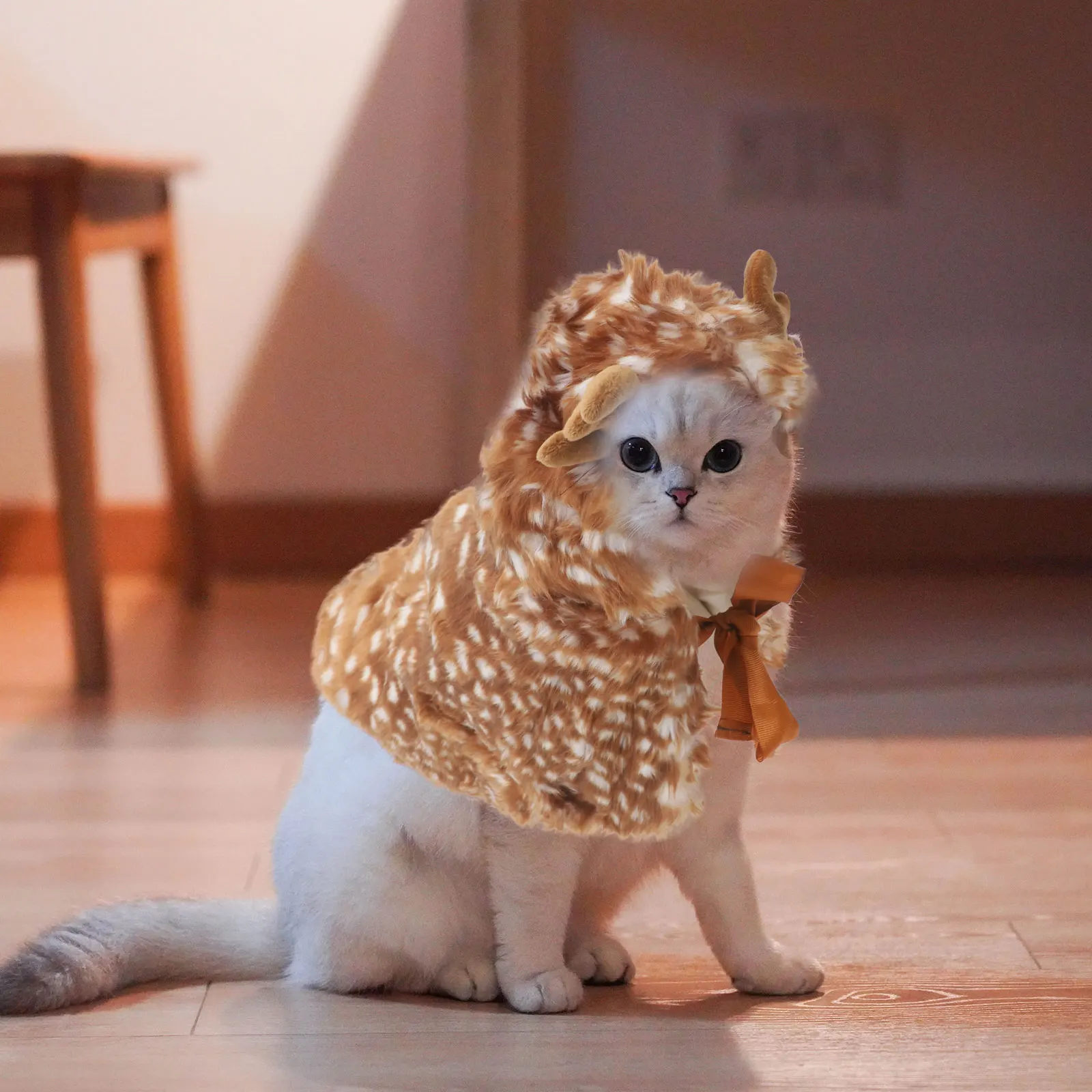 

Pet Cloak Christmas Dog Cape Comfortable Adjustable Party Outdoor Cat Costume Adorable Festival Reusable Cat Supply