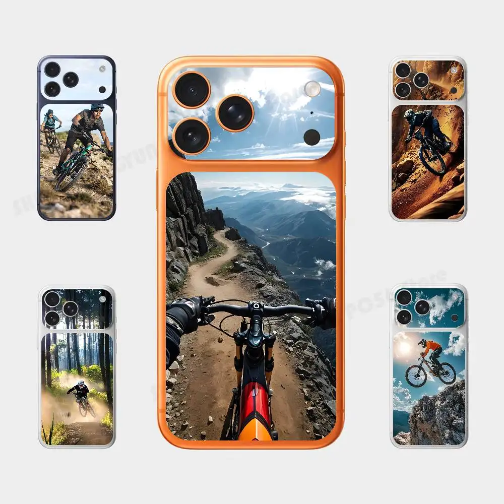 

Extreme Challenge Mountain Bike Plain Decal Skin For IPhone17 Pro ProMax Back Film Cover Wrap Anti-scratch Durable Sticker