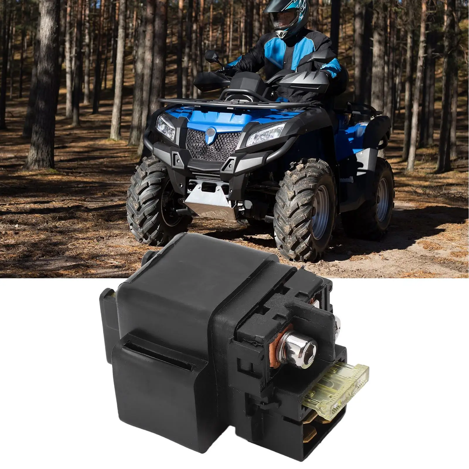 High-Efficiency Engine Start Relay Solenoid for 250cc -400cc ATV UTV - Stable Performance Rugged Design