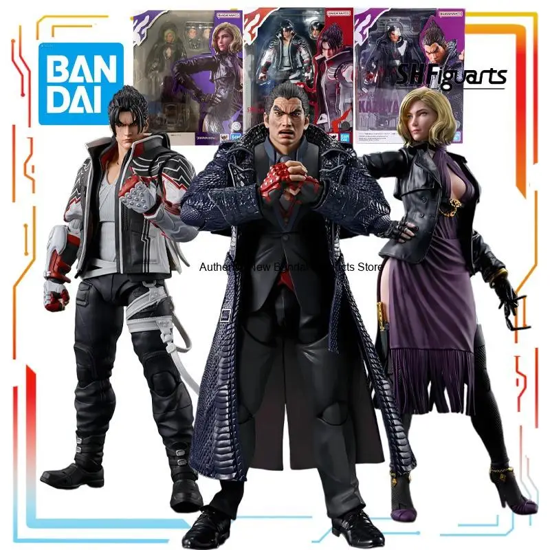 

Authentic Straight Hair BANDAI Original SHF Iron Fist 8 Series Nina Williams Anime Action Figure Model Toy Model Gifts for Boys