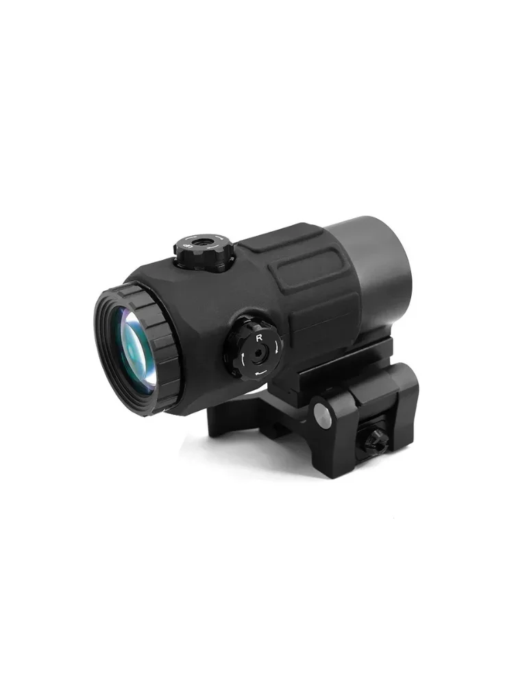 G45 5배율 확대경 (558 리플렉스 조준경용 측면 퀵 탈부착 QD 마운트 포함)