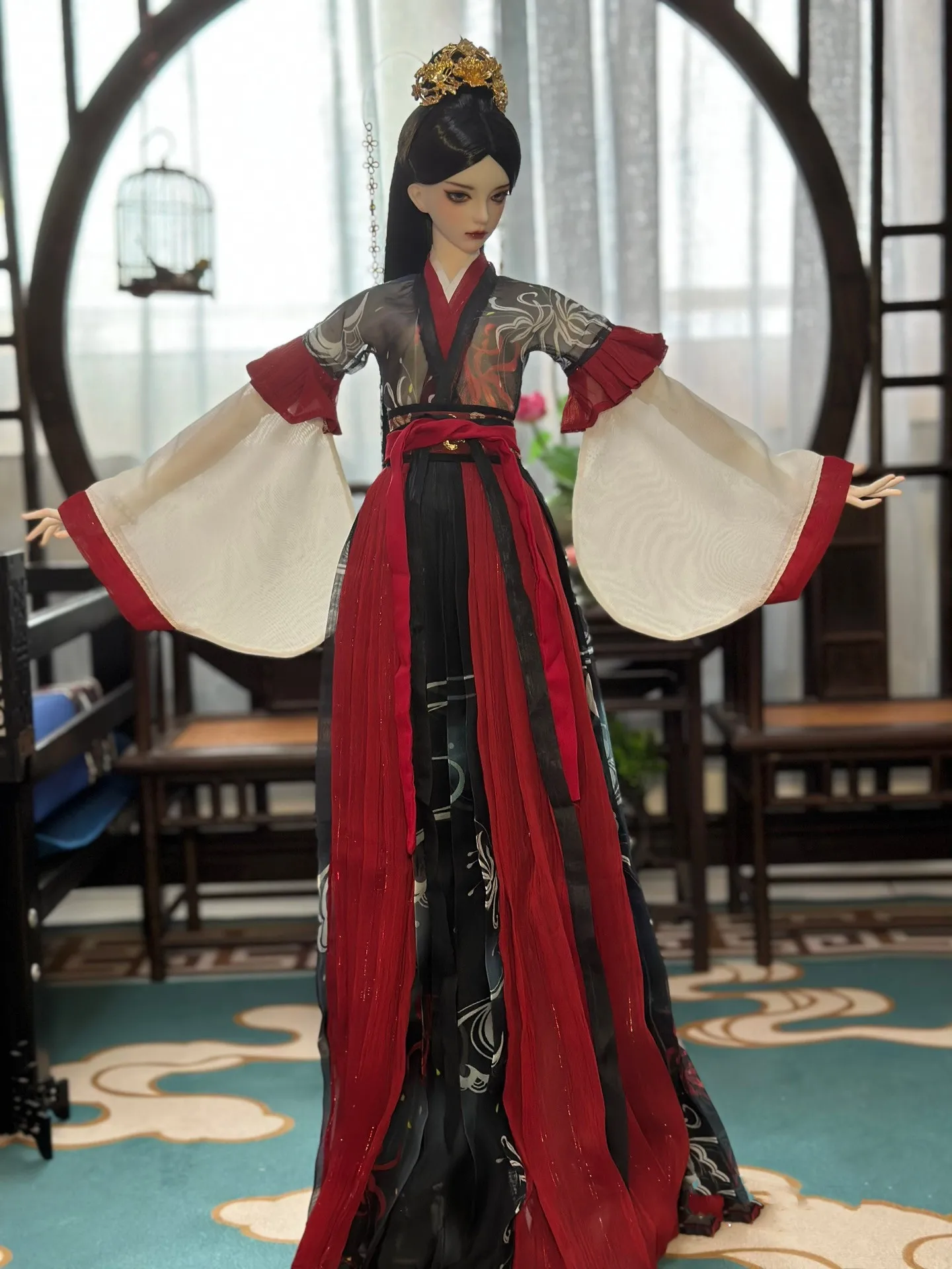 

Одежда для куклы BJD 62 см, 1/3 изящное и красивое платье для девочки, костюм в старинном стиле, 1 комплект