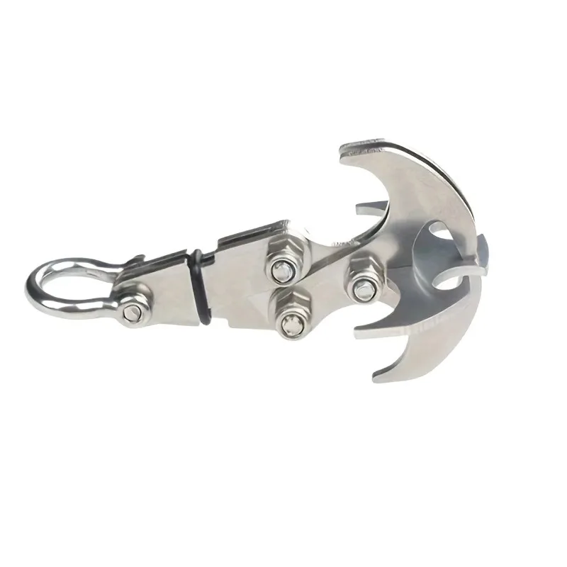 Stainless Steel Folding Grappling Hook - Durable & Easy Deployment, Versatile for Outdoor Adventures & Emergency Use