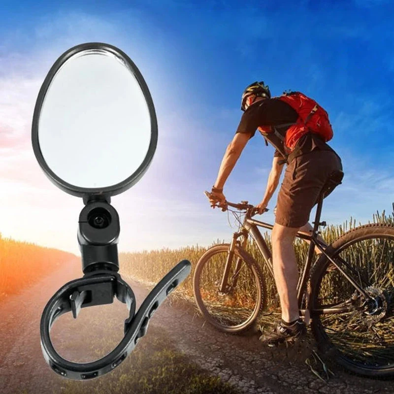 360 Degree Rotating Rearview Mirror Universal Bicycle Mirror Handlebar Adjustable Wide Angle  Mirrors  Cycling Accessories