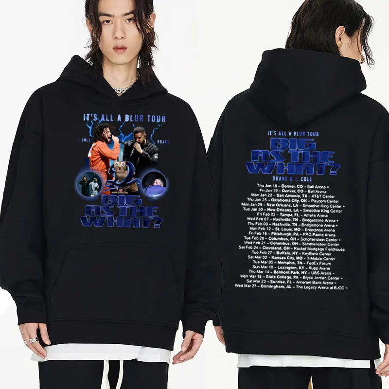 

Rapper Drake and J Cole Tour Hip Hop Hoodie Unisex Spring Cotton Fleece Hooded Sweatshirts Fashion Harajuku Long Sleeve Pullover