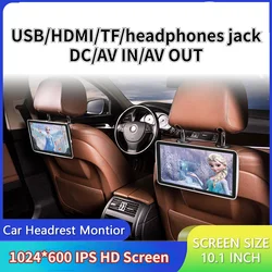 10.1/11.6 Inch digital touch screenpanel Car Headrest Monitor MP5 Player Mirror Link FM HD With USB Screen Multimedia Player