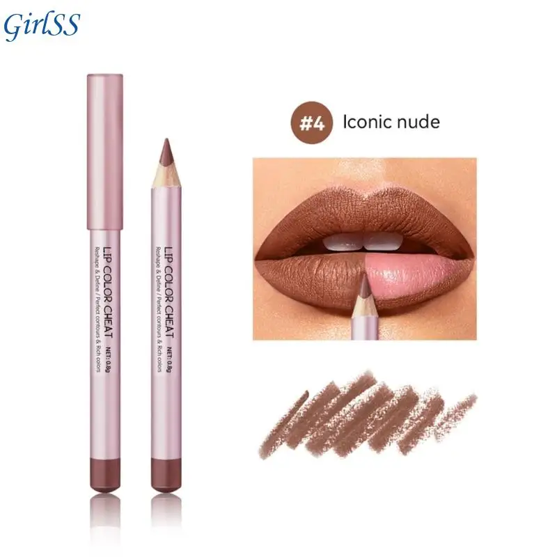Lip Color Cheat Waterproof Lip Liner Makeup Easy to Color Lip Liner Pencil Lasting Lipstick Lip Pencil T4MB