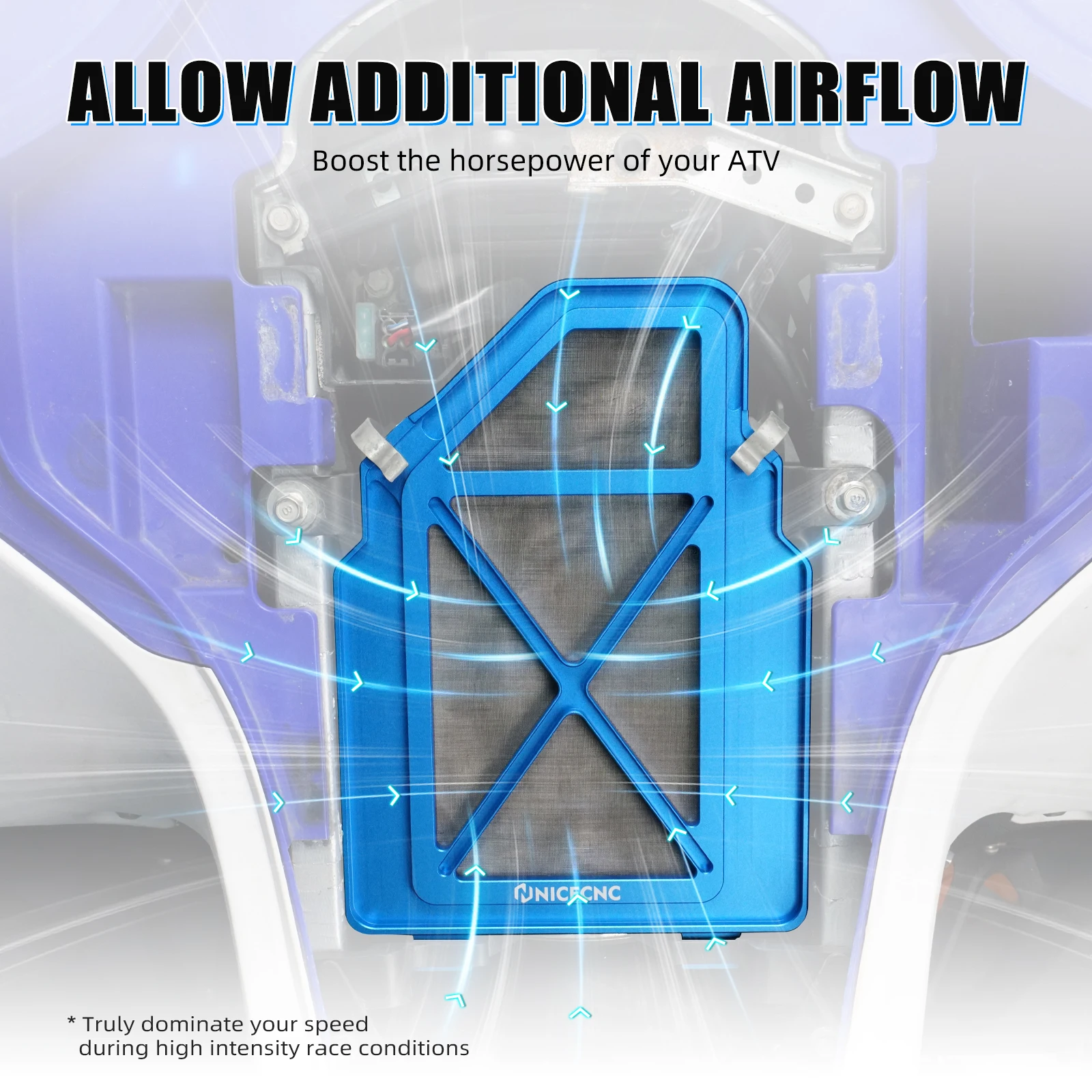 Für Yamaha YFZ450R 2009–2024, Airbox-Deckelabdeckung, ATV, YFZ 450R 6061-T6, Billet-Aluminium