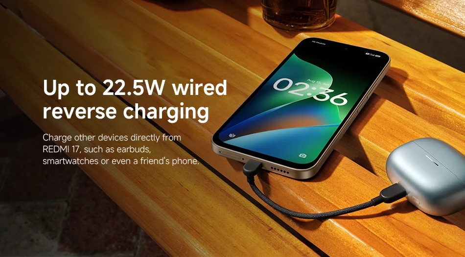 Xiaomi Redmi 17 Global Version 4G Smarphone 6.9''Display MediaTek Helio G91-Ultra 7500mAh 45W Turbo Charging 50MP AI Dual Camera
