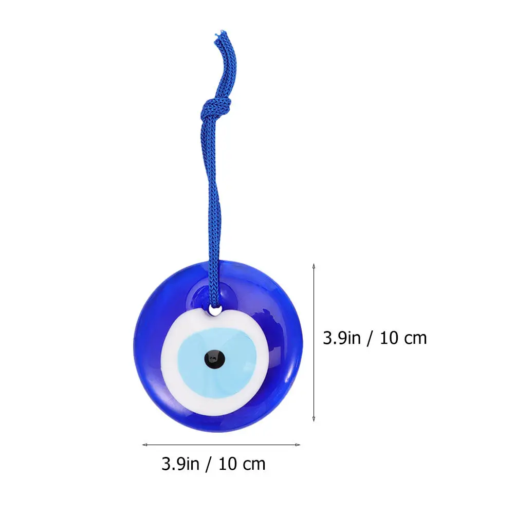 2Pcs Blue Eye Bead Pendant Turkish Devil Eye Hanging Decor Protection Amulet Blessing Wall Hanging Decor Car Interior Pendant