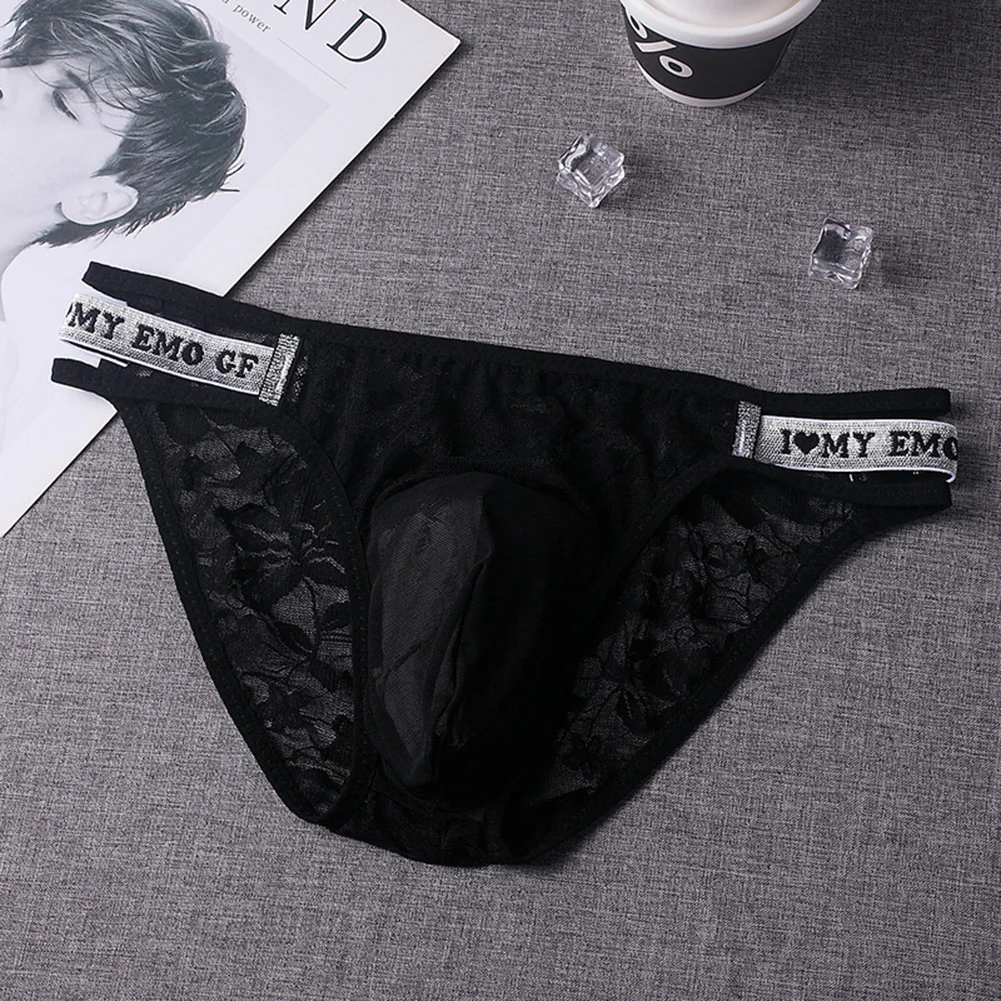 

Night Time Sleep Situations Lace Underwear Breathable Underwear Men Sexy Lace Underwear Adult Game Colorblock Pattern