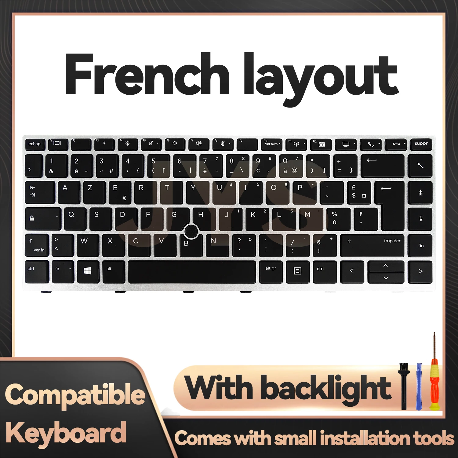 

Suitable for HP EliteBook 840 G5/840 G6/846 G5/745 G5/645 G6/ZBook 14u G5 laptop replacement keyboard with backlit French layout