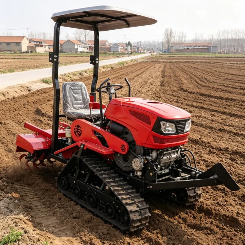 

Customized Rotary Tiller Tractor, Crawler Rotary Tiller, High‑Efficiency Plowing Machine, Farm Cultivation Equipment
