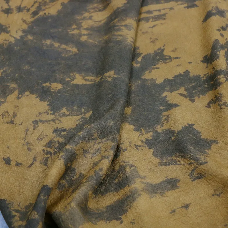 

Tie-dyeing meets a niche fabric with the of old tussah silk