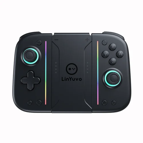Imagen 1 del producto Controlador de interruptor inalámbrico LinYuvo KS52 para Nintendo NS/OLED, controlador Joypad inalámbrico con vibración ajustable y batería grande