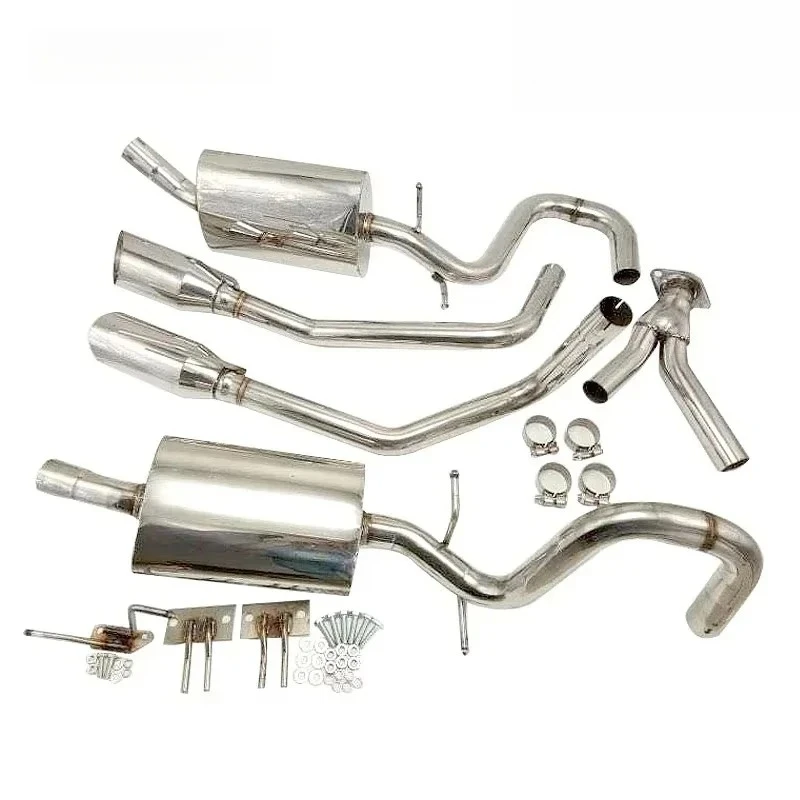 Exhaust Catback Fit For Ford Mustang 99-04 Dual Catback Exhaust V6 Only 4" Tips OD