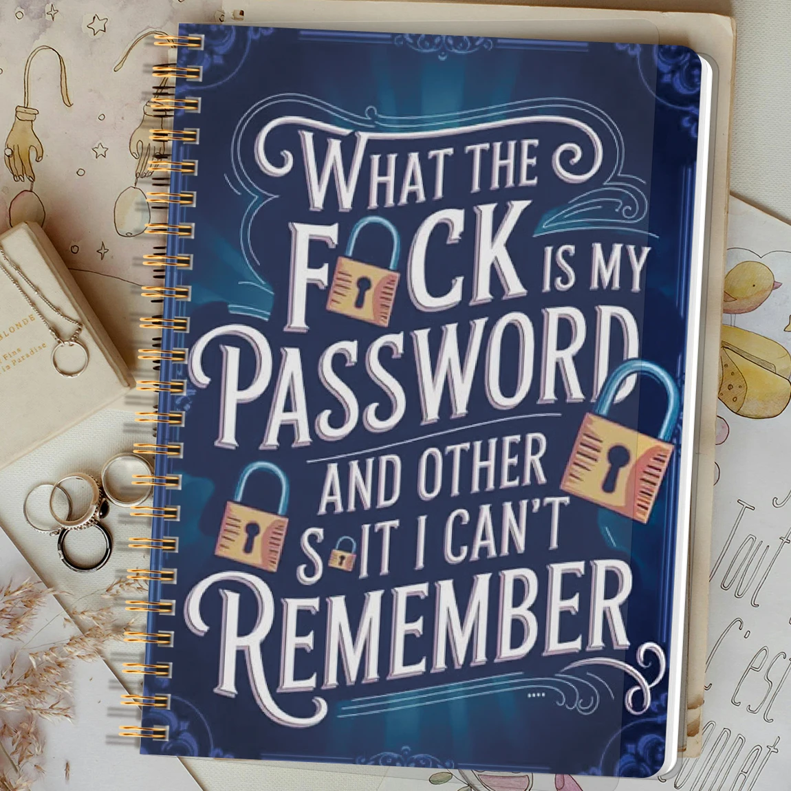 Libro delle password A5, organizer per account Internet e accesso al sito web, sezione delle note, diario delle password perfetto per la gestione della sicurezza informatica