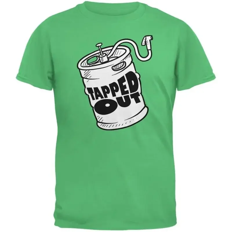 Tapped Out Irish Green Adult T Shirt