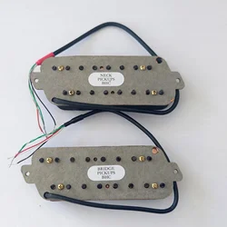 7/8 String Electric Guitar Alnico V Humbucker Pickups Set for Headless Fanned Fret Guitar Bridge Neck High Output Pickups Set