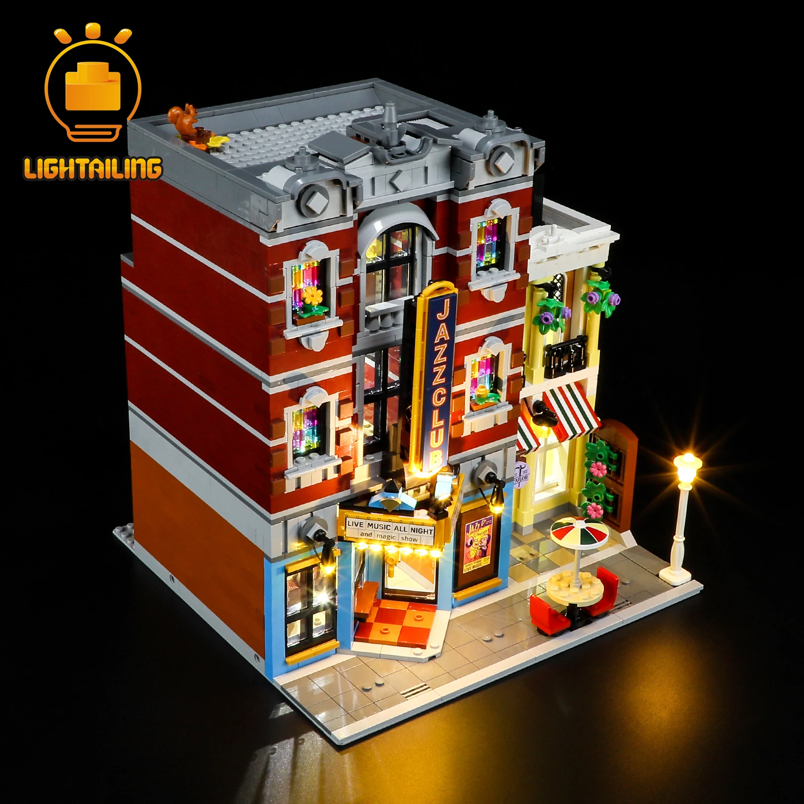 LIGHTAILING – Kit d'éclairage LED pour 10312, ensemble de blocs de construction de Club de Jazz (modèle non inclus), jouets pour enfants