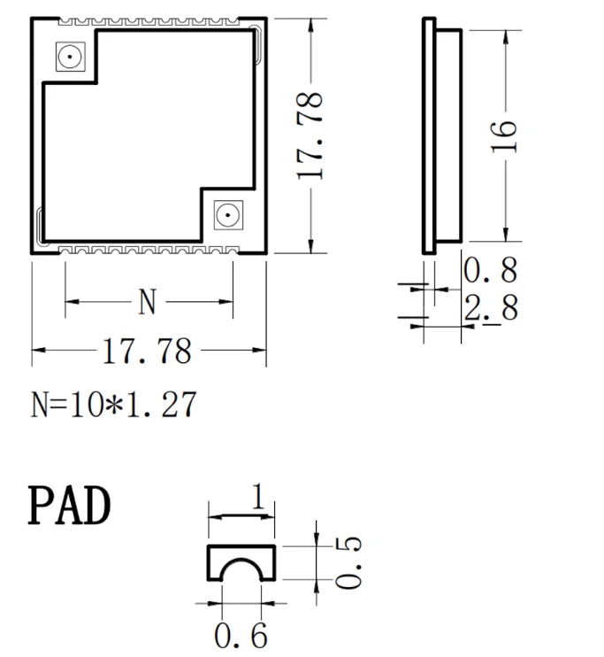 5Pcs/1pc HT-CT62 ESP32C3 SX1262 Bluetooth-kompatibel BLE LoRa LoRaWAN Knoten WiFi Drahtlose Modul 433-510MHz 863-928MHz antenne – Detail 7